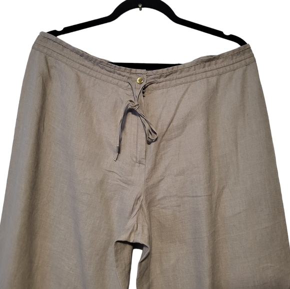 Mark & Spencer  Women's Wide Leg Trousers Elastic Waistband Size UK 16 Long. - Picture 5 of 9